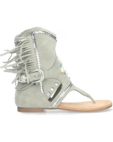 SPORT3PUNTO0 JH-168 SANDALIAS PLANAS ESTILO BOTA CON FLECOS Y CONCHAS VARIOS COLORES