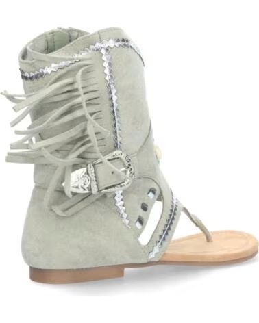 SPORT3PUNTO0 JH-168 SANDALIAS PLANAS ESTILO BOTA CON FLECOS Y CONCHAS VARIOS COLORES