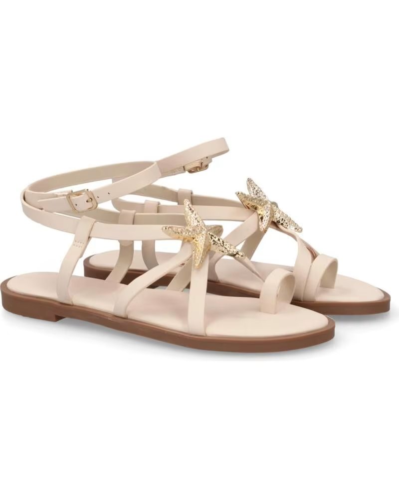 SPORT3PUNTO0 5269 SANDALIAS PLANAS DE MUJER CON DETALLE DE ESTRELLA DE MAR VARIOS COLORES