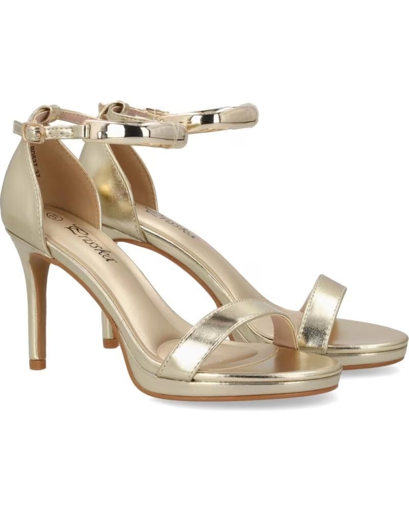 SPORT3PUNTO0 BD537-ORO SANDALIAS DE TACÓN ELEGANTES VARIOS COLORES