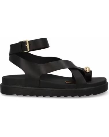 SANDALIAS PLANAS SPORT3PUNTO0 AG-421 EN COLOR NEGRO CON DETALLE METÁLICO VARIOS COLORES