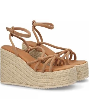 SPORT3PUNTO0 MT-129 KAKI SANDALIAS DE CUÑA CON TIRAS Y PLATAFORMA VARIOS COLORES