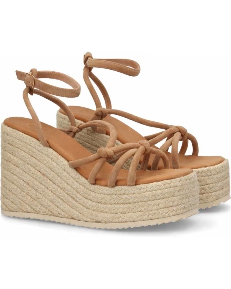 SPORT3PUNTO0 MT-129 KAKI SANDALIAS DE CUÑA CON TIRAS Y PLATAFORMA VARIOS COLORES