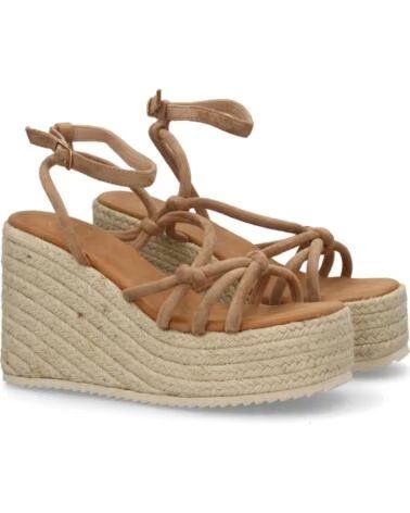 SPORT3PUNTO0 MT-129 KAKI SANDALIAS DE CUÑA CON TIRAS Y PLATAFORMA VARIOS COLORES
