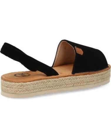 SPORT3PUNTO0 MT-113 SANDALIAS NEGRAS CON PLATAFORMA Y YUTE VARIOS COLORES