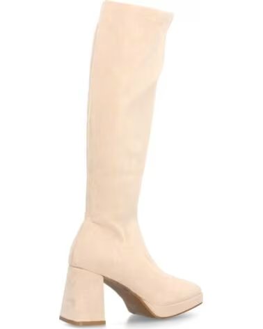 SPORT3PUNTO0 YG710 BOTAS ALTAS DE TACÓN ANCHO BEIGE VARIOS COLORES