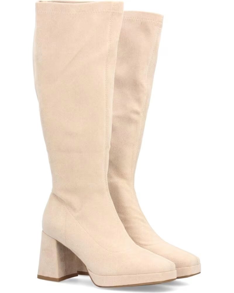 SPORT3PUNTO0 YG710 BOTAS ALTAS DE TACÓN ANCHO BEIGE VARIOS COLORES