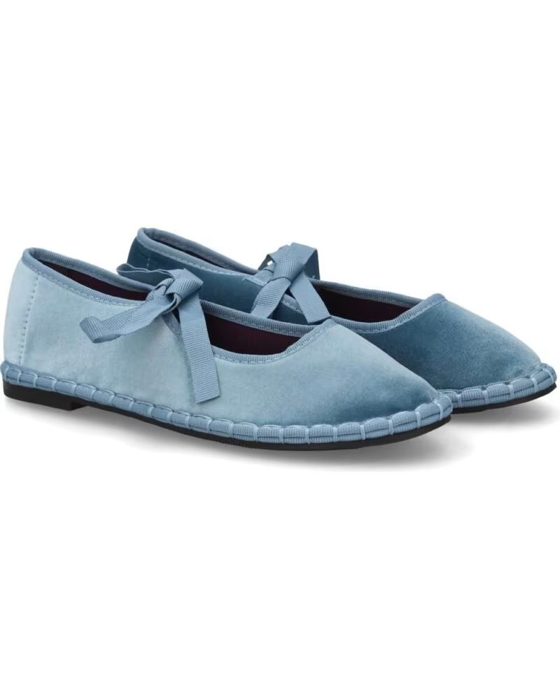 SPORT3PUNTO0 FB-5673 ZAPATOS PLANOS TERCIOPELO CON LAZOS VARIOS COLORES