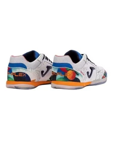 JOMA SAPATILHAS FUTSAL LUCÃO TOP FLEX 26 BRANCO BLANCO ROJO Y VERDE