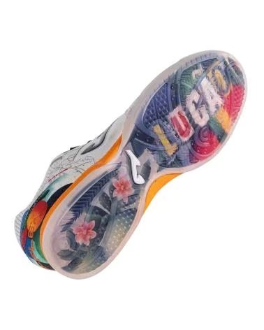 JOMA SAPATILHAS FUTSAL LUCÃO TOP FLEX 26 BRANCO BLANCO ROJO Y VERDE