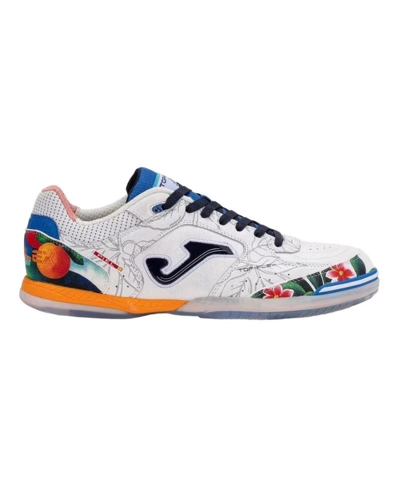 JOMA SAPATILHAS FUTSAL LUCÃO TOP FLEX 26 BRANCO BLANCO ROJO Y VERDE