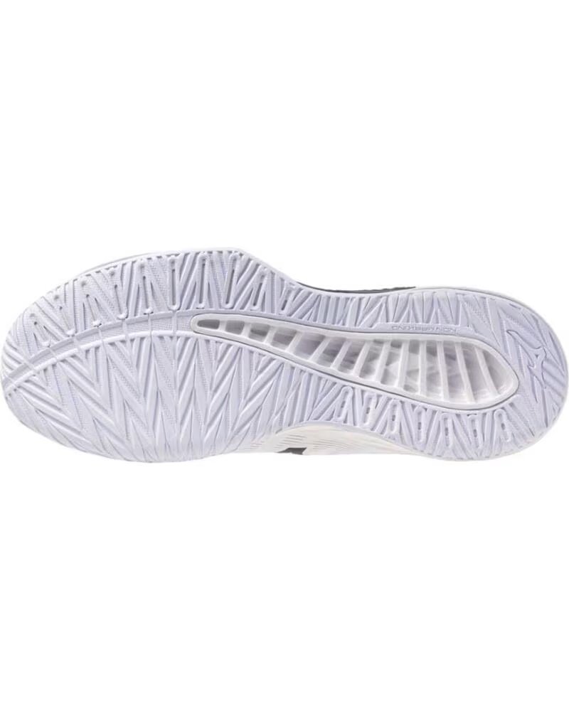MIZUNO Zapatillas Lightning Star Jr Blanco Gris Negro V1Gd2603-83 Voleibol Junior Voley Nino Nina BLANCO