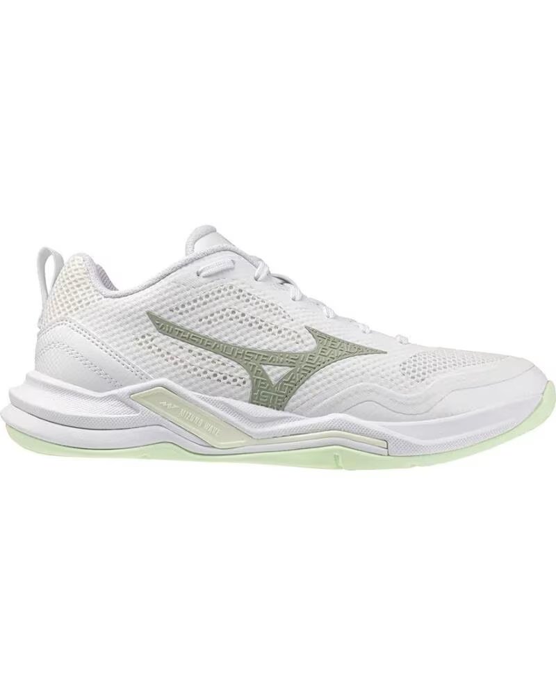 MIZUNO CHAUSSURES STELATH PRO BLANC ET MENTHE VERT VERDE