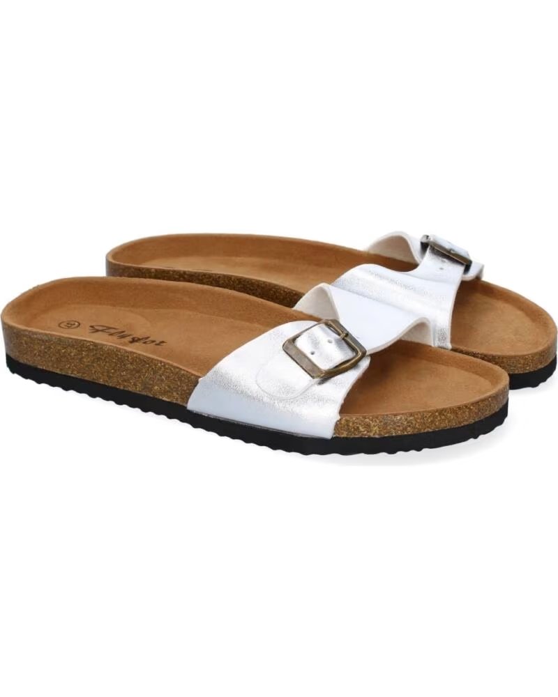 SPORT3PUNTO0 M-102 FLAT SANDALS SILVER VARIOS COLORES