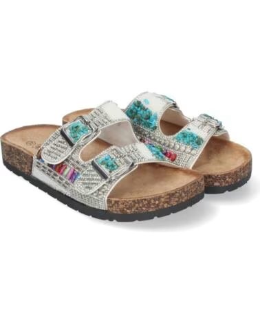 SPORT3PUNTO0 XG-2P202-PLATA FLAT SANDALS WOMEN VARIOS COLORES