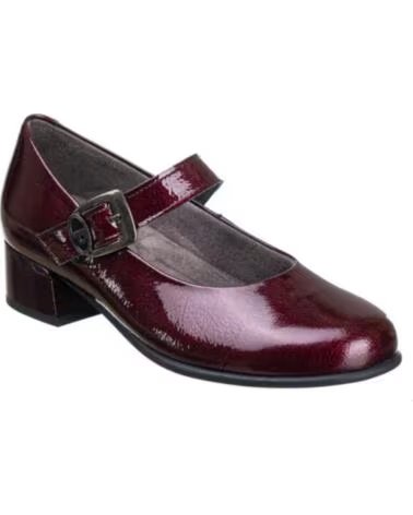 PITILLOS Mercedes charol para mujer 11631 Autoadherente BURDEOS