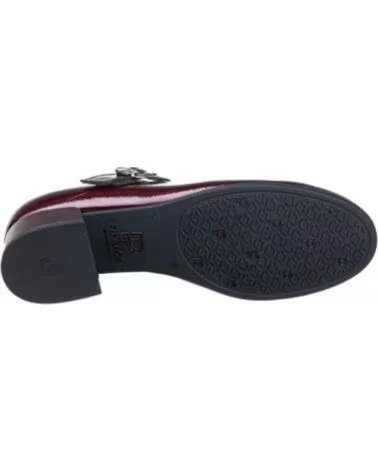 PITILLOS Mercedes charol para mujer 11631 Autoadherente BURDEOS