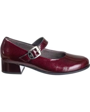 PITILLOS Mercedes charol para mujer 11631 Autoadherente BURDEOS