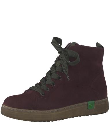 Botines de Mujer  25280 VEGANO BURDEOS GRANATE
