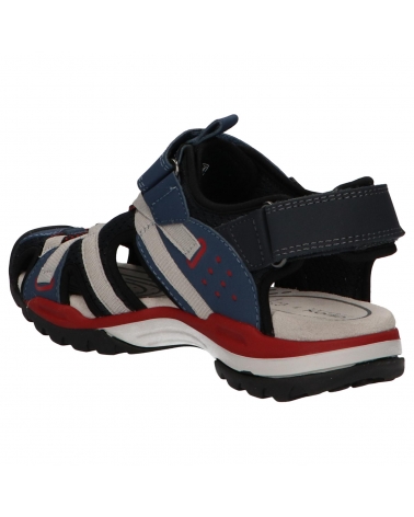 SANDALIAS GEOX J BOREALIS NIÑO AZUL MARINO ROJO C0735 C0735 NAVY-RED