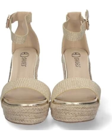 SPORT3PUNTO0 FZ22-25-ORO GLITTER WEDGE SANDALS VARIOS COLORES