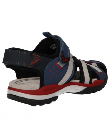 SANDALIAS GEOX J BOREALIS NIÑO AZUL MARINO ROJO C0735 C0735 NAVY-RED