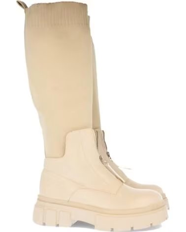 SPORT3PUNTO0 7776 BOTAS ALTAS DE CAÑA ELÁSTICA EN COLOR BEIGE VARIOS COLORES