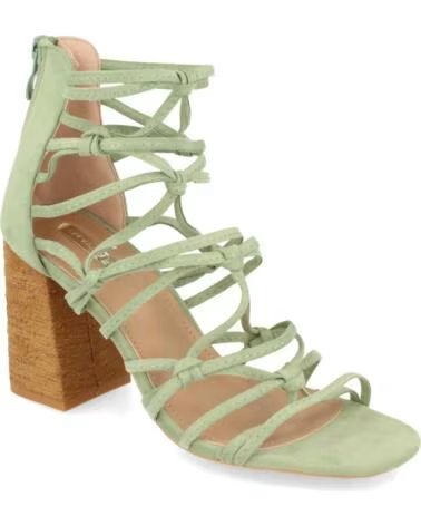 SPORT3PUNTO0 1HC-0066 SANDALIAS DE TACÓN ALTO EN ANTE VERDE VARIOS COLORES