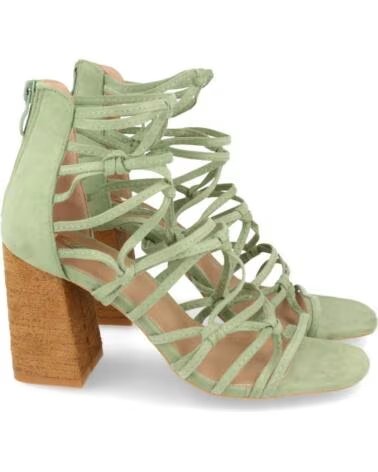 SPORT3PUNTO0 1HC-0066 SANDALIAS DE TACÓN ALTO EN ANTE VERDE VARIOS COLORES