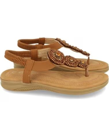 SPORT3PUNTO0 YZ19-319 CAMEL SANDALIAS PLANAS CON CUENTAS VARIOS COLORES