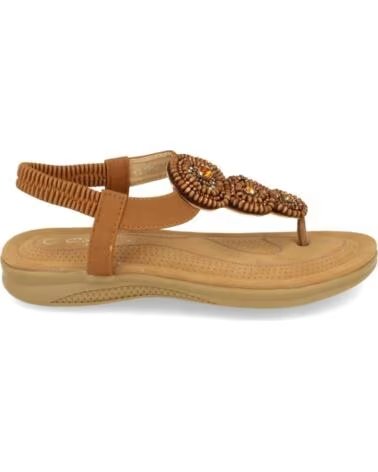 SPORT3PUNTO0 YZ19-319 CAMEL SANDALIAS PLANAS CON CUENTAS VARIOS COLORES
