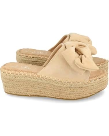 SPORT3PUNTO0 YZ19-325 BEIGE SANDALIA CUÑA YUTE CON LAZO VARIOS COLORES