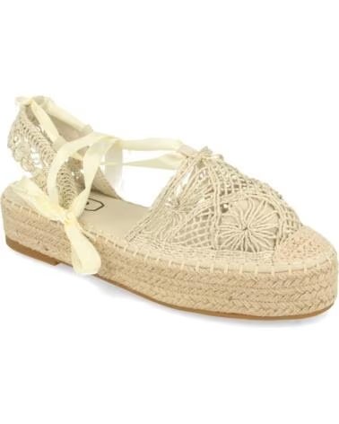 SPORT3PUNTO0 YZ19-329 ALPARGATA BEIGE CON LAZO Y CUÑA VARIOS COLORES