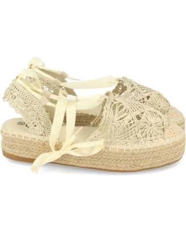 SPORT3PUNTO0 YZ19-329 ALPARGATA BEIGE CON LAZO Y CUÑA VARIOS COLORES