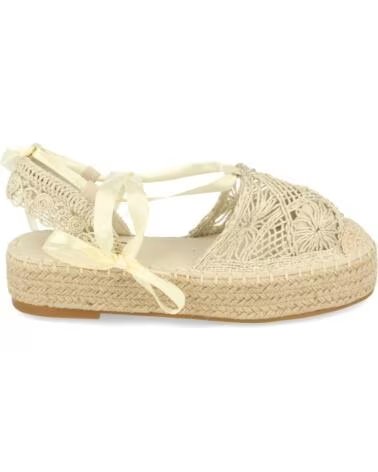 SPORT3PUNTO0 YZ19-329 ALPARGATA BEIGE CON LAZO Y CUÑA VARIOS COLORES