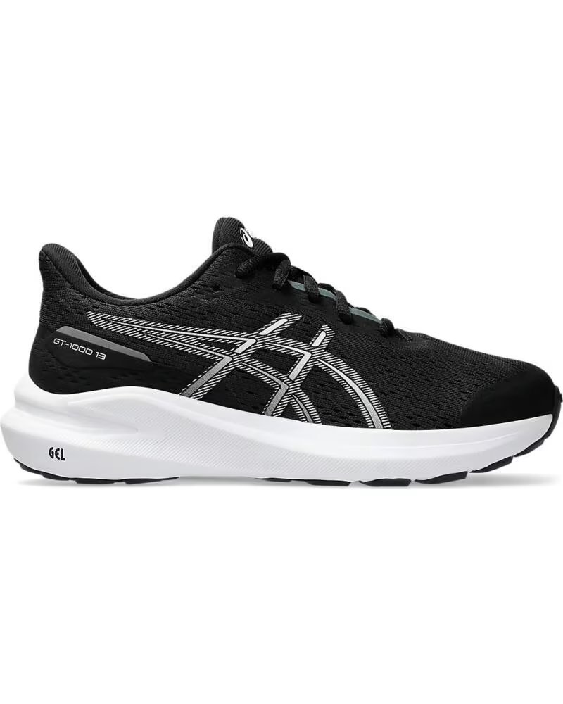 ASICS SCHUHE GT-1000 13 GS 1014A343 003 SCHWARZ NEGRO