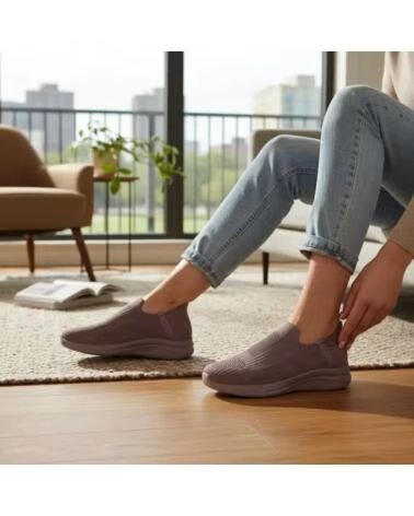 TIMBOS Deportiva de mujer textil elastico color marron 133660 MARRóN