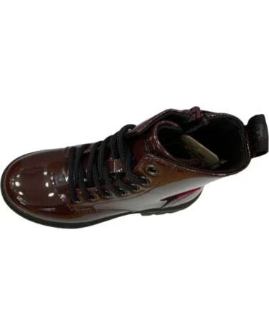 LEVIS PASADENA REFRESH 120S BOTINES CON CORDONES EFECTO CHAROL BURDEOS ROJO