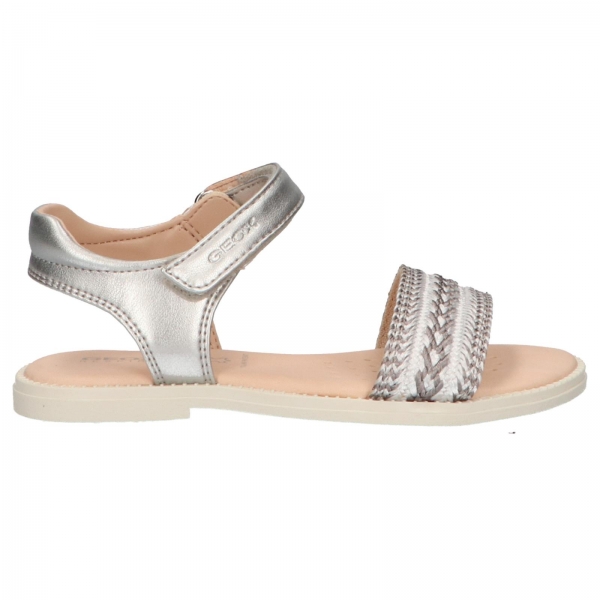 Sandálias GEOX  de Menina J9235G 0NFZI J SANDAL  C1007 SILVER