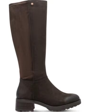 JANA 25703 BOTAS ALTAS DE NUBUCK MARRÓN MARRON