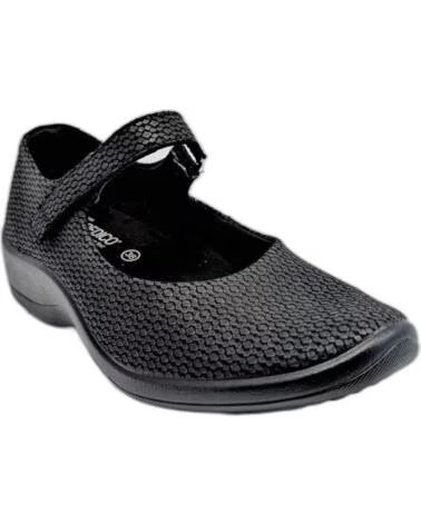 ZAPATOS MARY JANE ARCOPEDICO THY LICRA NEGRO