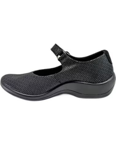 ZAPATOS MARY JANE ARCOPEDICO THY LICRA NEGRO