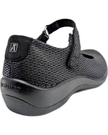 ZAPATOS MARY JANE ARCOPEDICO THY LICRA NEGRO