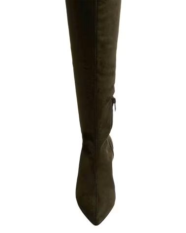 BOTA ALTA DE CUÑA MTNG 55256 EN COLOR BEIGE CON PUNTERA EN PUNTA