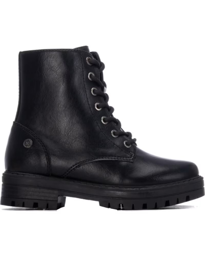 XTI BOTINS PLANOS NINO 154046 PRETO NEGRO