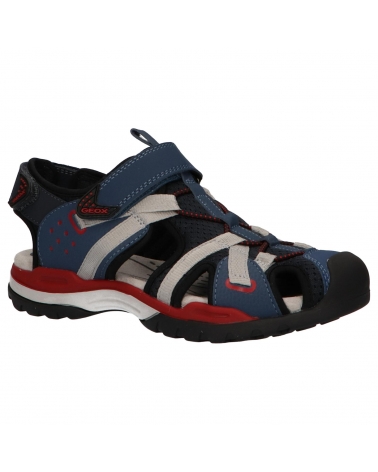 SANDALIAS GEOX J BOREALIS NIÑO AZUL MARINO ROJO C0735 C0735 NAVY-RED