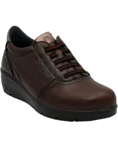 ZAPATOS CASUALES DE PIEL PARA MUJER LAURA AZAÑA 26846 MARRÓN