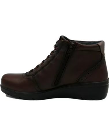 LAURA AZAÑA BOTINES PLANOS MUJER 26847 CUERO MARRÓN
