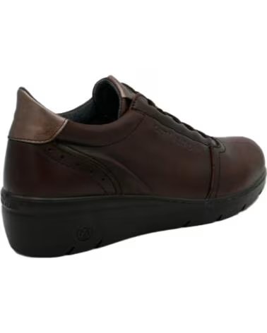 ZAPATOS CASUALES DE PIEL PARA MUJER LAURA AZAÑA 26846 MARRÓN