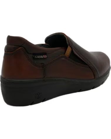 ZAPATOS CASUALES DE MUJER LAURA AZAÑA 26801 EN CUERO MARRóN